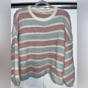 Storia Pink & Blue Sweater Size Small